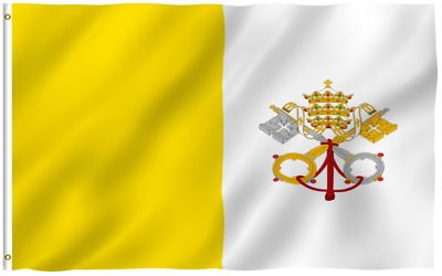 3X5 VATICAN CITY FLAG POPE CATHOLIC PAPAL BANNER 100D