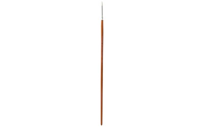 Art Advantage White Nylon Bristle Long Handle Round #2 Paint Brush with Wood