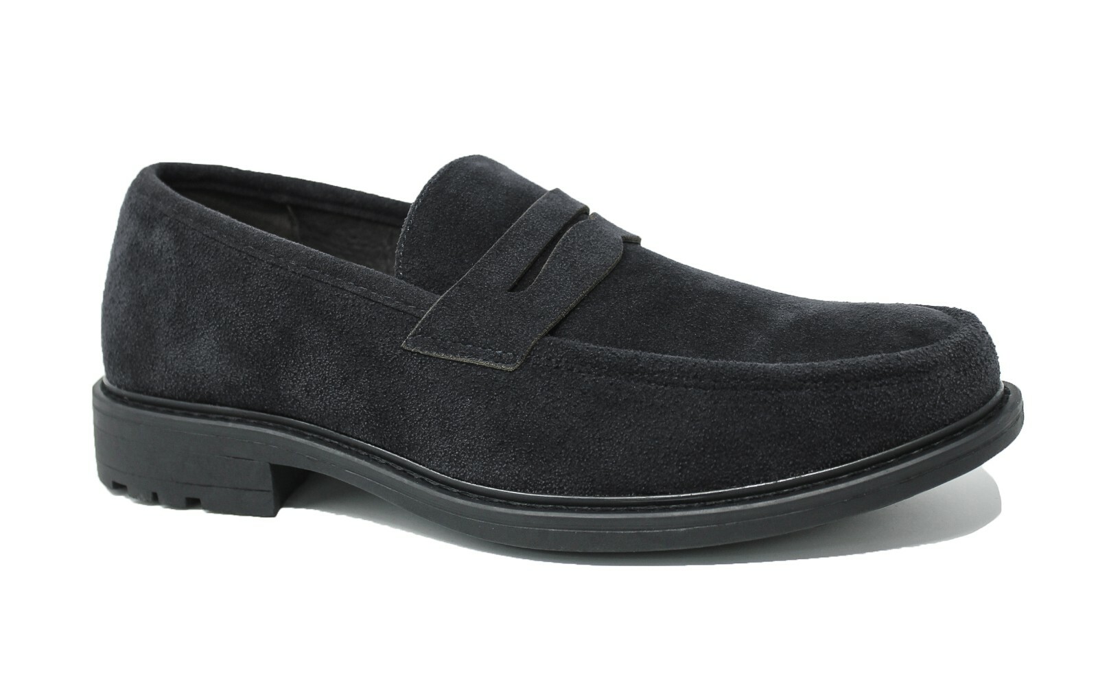 Mocassini uomo casual Scamosciati nero ecopelle scarpe Nabuk da 40 a 45