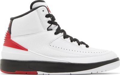 

Jordan 2 Retro Chicago Big Kids White/Versity Red-Black (DX2591 106), White/varsity red-black