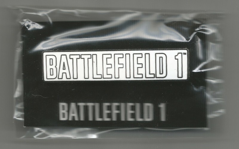 BATTLEFIELD 1 METAL PIN ~ 2016 EA E3 GAMESCOM OFFICIAL