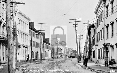 Patrick Street View Frederick Maryland MD Reprint Postcard
