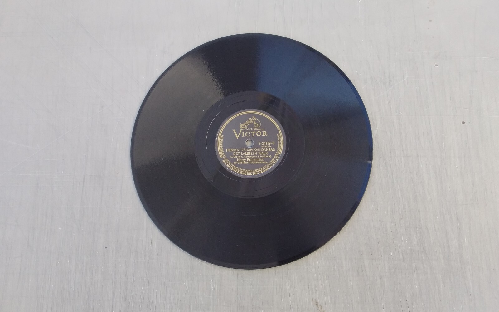 Harry Brandelius 78rpm Single 10-inch Victor Records #V-24119 Nya