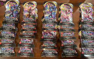 Pokemon TCG Sword and Shield Rebel Clash - 25 Sleeved Booster Packs!