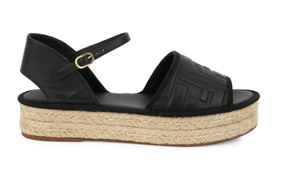 Fendi black slides sale