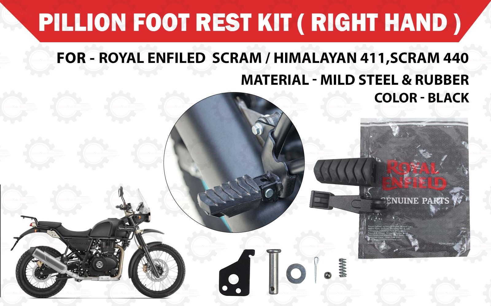 sumi Royal Enfield OEM Genuine GT Continental 650 PEDAL GEAR
