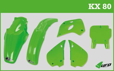 UFO Kawasaki KX 80 (91-97) Green Plastic Kit KAKITKX80 | eBay