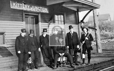 Railroad Train Station Depot Kittery Junction Maine ME Reprint Postcard