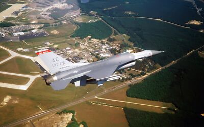 Aircraft airplane general dynamics f16 fighting Custom Gaming Mat Desk 6318