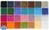Ybxjges 24000Pcs 2mm Glass Seed Beads Kit, with 28 Colors Small Beads Kit for Girls,Women and Adults,Bracelets, Necklaces,Earring,Jewelry Making Supplies