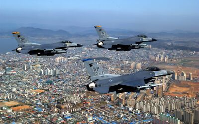 Aircraft general dynamics f16 fighting falcon jet Custom Gaming Mat Desk 4942