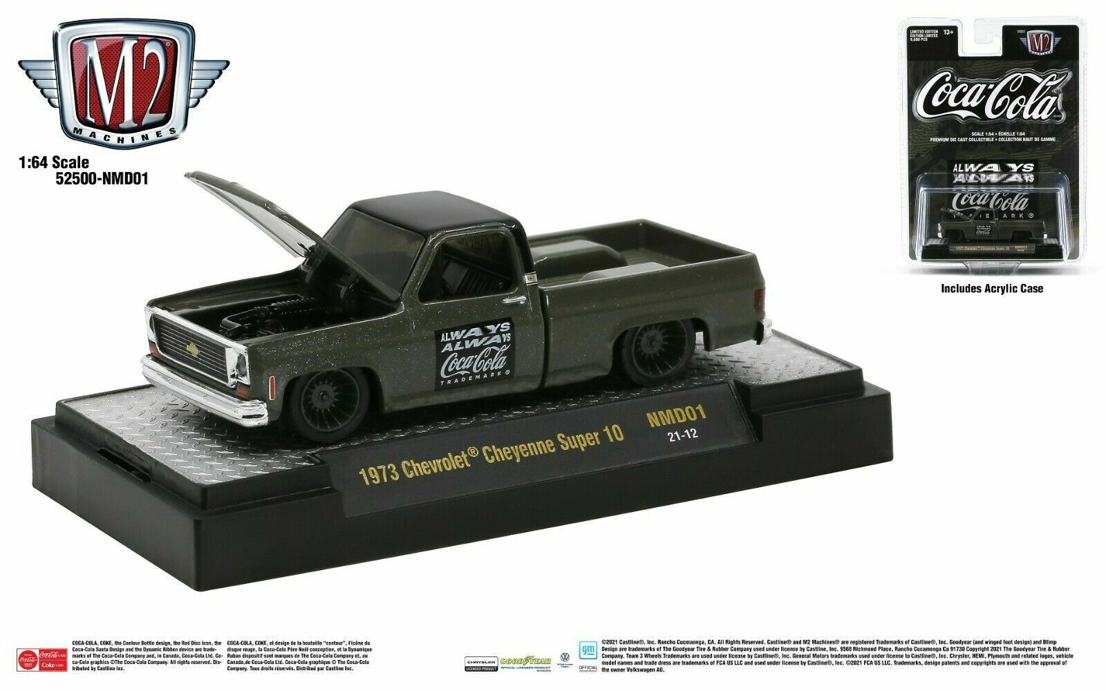 M2 Machines Coke Coca Cola 52500-NMD01 1973 Chevrolet M2 Machines Coke Coca Cola 52500-NMD01 1973 Chevrolet
