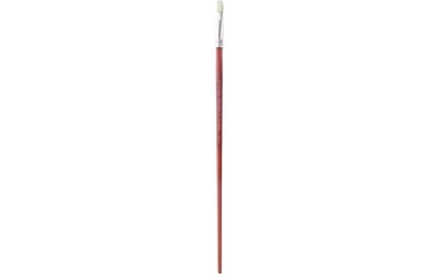 Art Advantage White Nylon Bristle Long Handle Filbert #10 Paint Brush with Wood