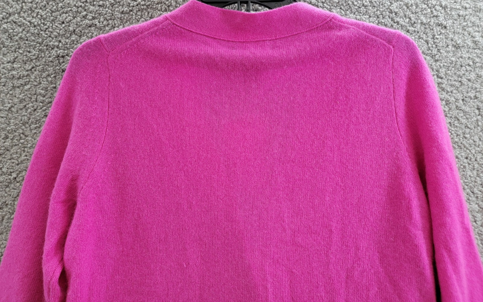 C by Bloomingdale's Cashmere Grandfather Cardigan Women's M Cherry Blossom L/S - Picture 13 of 16
