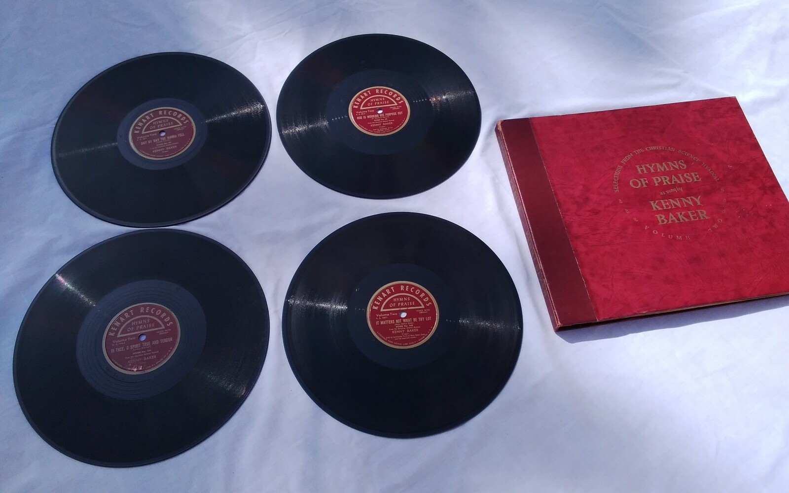 Kenny Baker 78rpm Set Kenart Records #2 Hymns Of Praise as