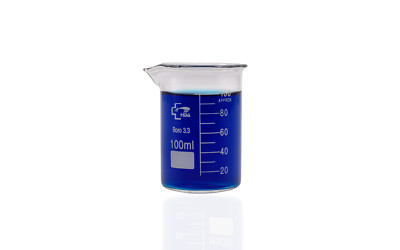 Beaker 100ml-1000ml Borosilicate glass 3.3 low shape with spout, Graduated  HDA