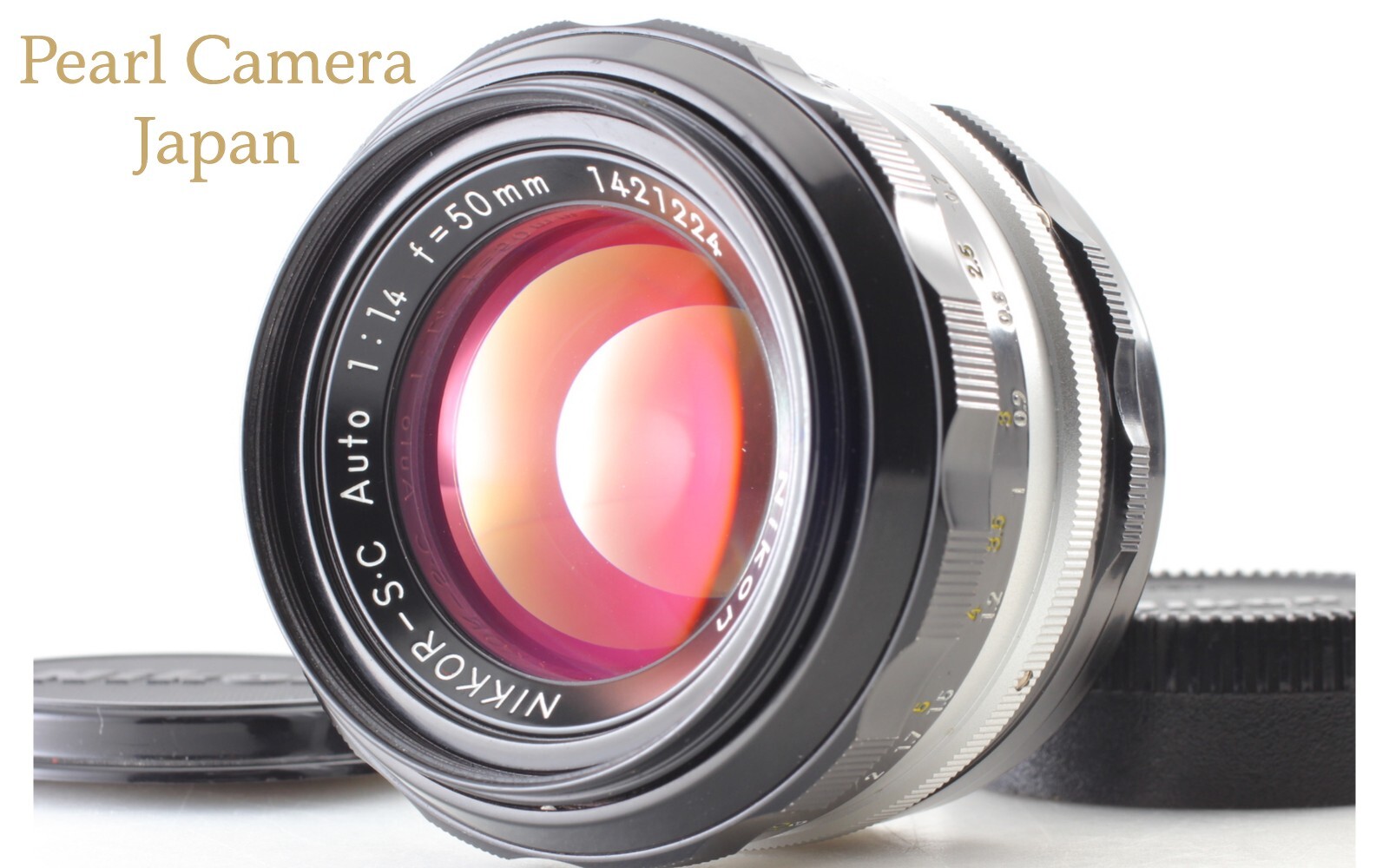【美品】ニコン ニッコール S.C オート 50mm f1.4 Non-Ai Near MINT] Nikon Nikkor-S.C Auto 50mm f1.4 Non-Ai MF Lens