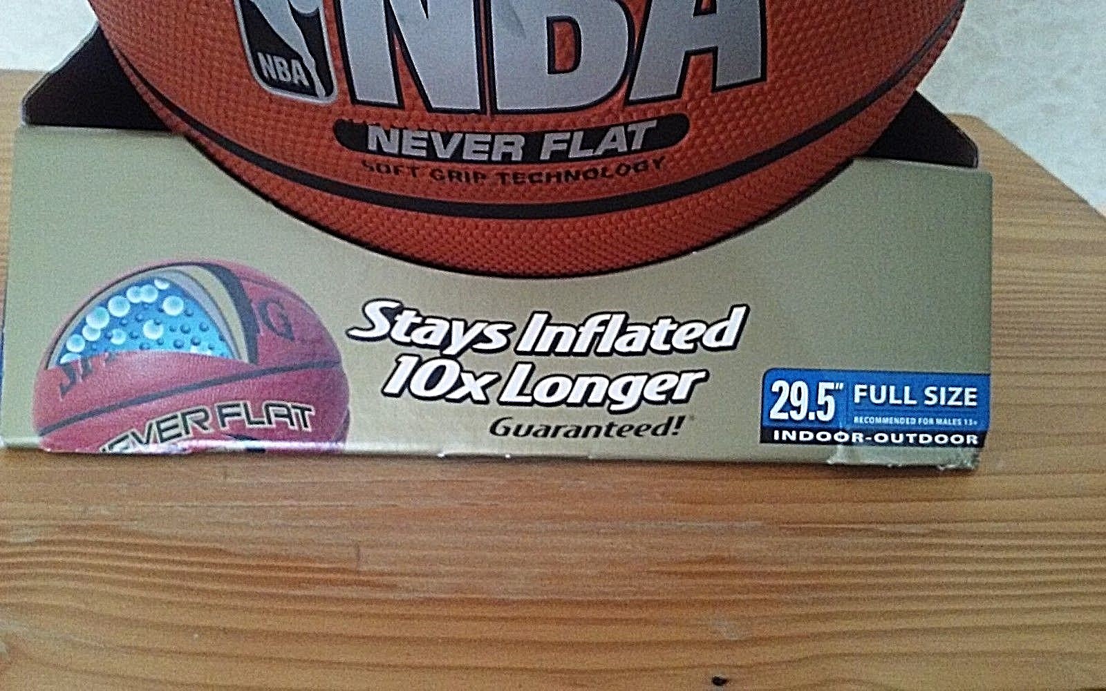 Spalding NBA Hexagrip Soft Grip NeverFlat Basketball Multi 29.5-Inch New