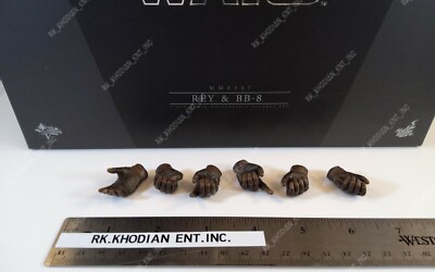 Hot Toys MMS337 Star Wars Disney BB 8 Rey 1/6 Action Figure's 6 gloved hands 