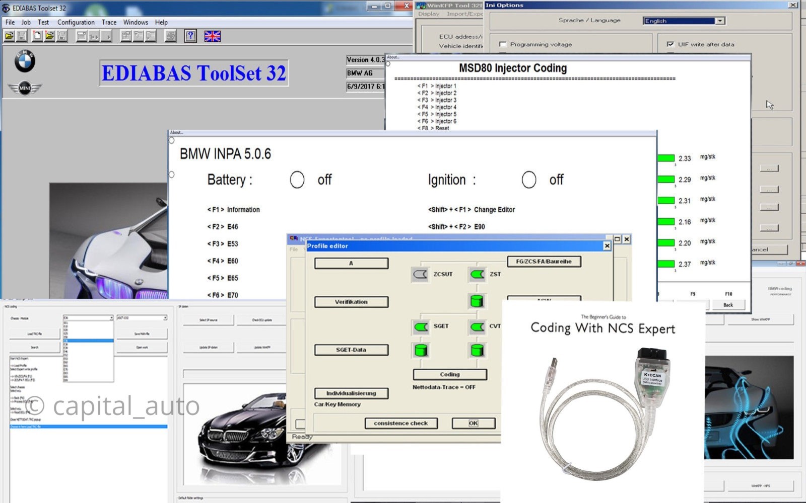 BMW K + DCAN OBD2 USB Cable FTDI FT232RL + BMW Tools INPA EDIABAS NCS EXPERT BMW K + DCAN OBD2 USB Cable FTDI FT232RL + BMW Tools INPA EDIABAS NCS EXPERT