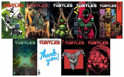 TMNT Teenage Mutant Ninja Turtles 2024 #1 9 cover set PRESALE ships 7/24/24 raw