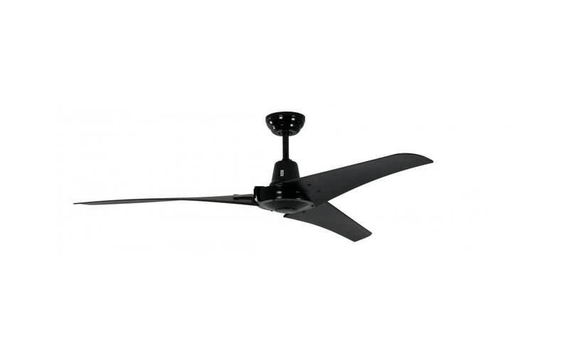 Ventilateur De Plafond Industriel Vourdries Noir 142 Cm Avec Interrupteur Mural