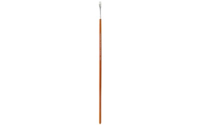 Art Advantage White Nylon Bristle Long Handle Flat #4 Paint Brush with Wood