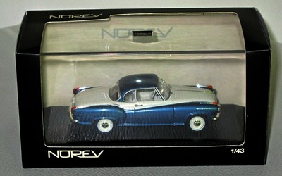 NOREV Automodell 1:43 820016 Borgward Isabella Coupe blau-metallic/weiß in