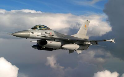 Aircraft general dynamics f16 fighting falcon Custom Gaming Mat Desk 5813