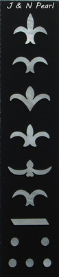 J&N Pearl RB-1 Fingerboard Mother of Pearl Inlay Set for Gibson Style Banjos