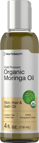 Масло моринги | 4 жидких унции | Органический | Увлажнение волос, кожи и лица | по Horbaach