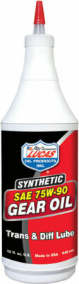 Lucas Synthetic SAE 75W/90 Gear Transmission & Diff Oil Lube 10047 (1 Quart)