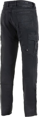 Pre-owned Alpinestars Barton Riding Cargo Pants 36 Black 3327020-1208-36 52 2821-1234 In Rinse Plus Black
