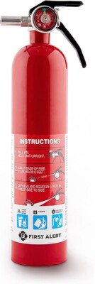FIRST ALERT Fire Extinguisher, Red, FE1A10G195 - EX3622
