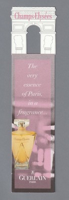 Grande carte publicitaire marque page  - Champs Elysées de Guerlain  recto verso