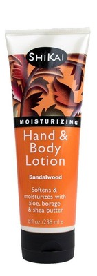 Shikai Natural Hand & Body Lotion-Лосьон для рук и тела с сандаловым деревом и амброй, 8 унций