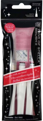 Zig Memory System Wink Of Stella Brush Marker & 2 Refills-Clear (Pack of 1)