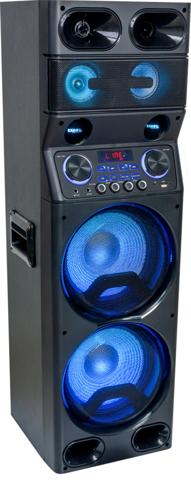 IBIZA TS450 SOUND BOX SYSTEM Partystation Bluetooth USB SD LED Fernbedienung