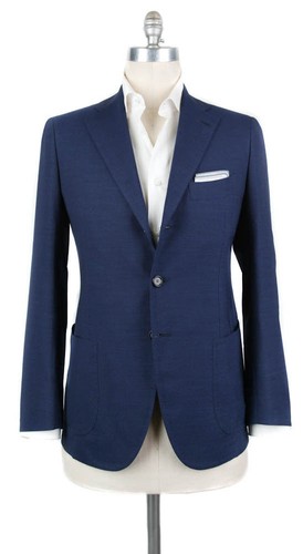 その他 Cesare Attolini Cesare Attolini - Aqua and Black Textured Sportcoat