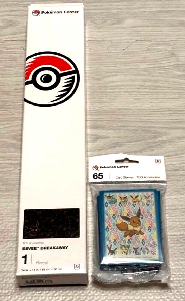Pokemon Playmat & Deck Shield WCS 2023 EEVEE BREAKAWAY 65