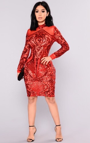 オールインワン・サロペット Msgm Red Sequined Dress Msgm Red Sequined Dress | ShopSimon