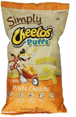 Frito Lay Natural Cheetos White Cheddar Cheese Puffs, 8 Ounce ...