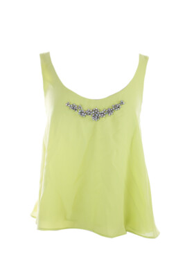 

Kiind Of Lime Без Рукавов Selena Crossback Jewel Майка