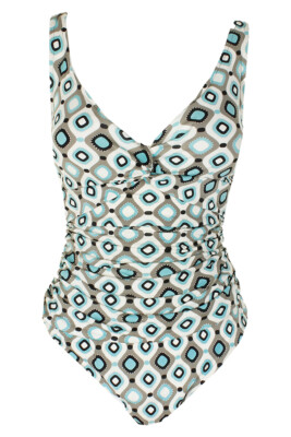 

Swim Solutions Сплошной купальник Aqua Multi Twist с рюшами спереди