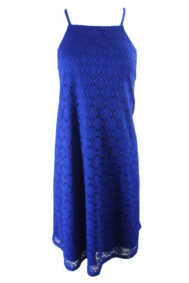 

Платье прямого кроя Nine West Blue без рукавов с кружевным фартуком, Синий