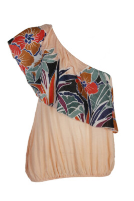 

Персиково-розовый топ на одно плечо Free People Annka Bubble