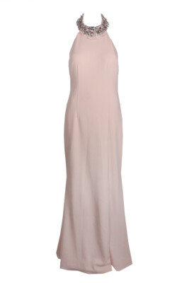 

Adrianna Papell Румяное платье-колонна с бисером, Blush