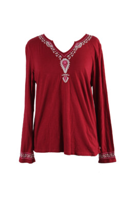 Красный пижамный топ Lucky Brand Slub из джерси