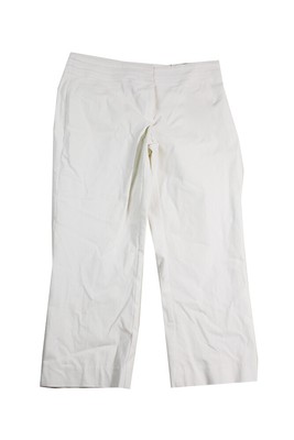 

Укороченные белые прямые брюки Charter Club New, Белый