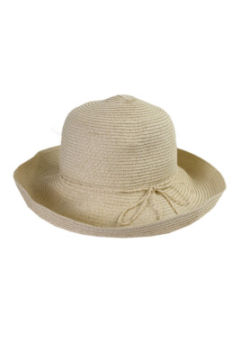 

Шляпа August Hat Beige Lurex Classical Toyo Kettle Sun Hat, Бежевый